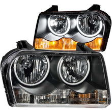 Load image into Gallery viewer, Anzo 2005-2010 Chrysler 300 Crystal Headlights w/ Halo Black (CCFL)