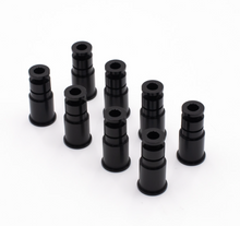 Load image into Gallery viewer, BLOX Racing 14mm Adapter Top (1in) w/Viton O-Ring &amp; Retaining Clip (Set of 8) BXEF-AT-14L-8