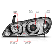 Load image into Gallery viewer, Anzo 2000-2004 Infiniti I30 Projector Headlights w/ Halo Chrome
