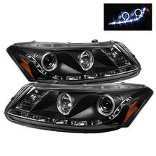 Load image into Gallery viewer, Spyder Honda Accord 08-12 4Dr Projector Headlights- LED Halo DRL Blk PRO-YD-HA08-4D-HL-BK 5010667