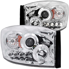 Load image into Gallery viewer, Anzo 2006-2008 Dodge Ram 1500 Projector Headlights w/ Halo Chrome