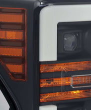 Load image into Gallery viewer, AlphaRex 17-19 Ford F-250 SD PRO-Series Proj Headlight Plnk Style Matte Blk w/Activ Light/Seq Signal 880106 *Discontinued