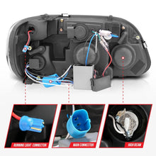 Load image into Gallery viewer, Anzo 1995-2001 Ford Explorer Projector Headlights w/ Halo Black 1 pc