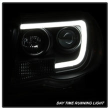 Load image into Gallery viewer, Spyder Toyota Tacoma 05-11 Projector Headlights - Light Bar DRL - Black PRO-YD-TT05V2-LB-BK 5084514