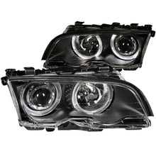 Load image into Gallery viewer, Anzo 1999-2001 BMW 3 Series E46 Projector Headlights w/ Halo Black