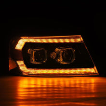 Load image into Gallery viewer, AlphaRex 04-08 Ford F150 PRO-Series Projector Headlights Alpha-Black w/ Sequential Signal and DRL 880134 *Discontinued