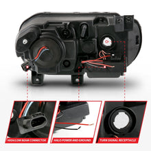 Load image into Gallery viewer, Anzo 2008-2014 Dodge Challenger Projector Headlights w/ Halo Black (CCFL)