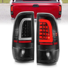 Load image into Gallery viewer, ANZO 1997-2003 Ford F-150 LED Tail Lights w/ Light Bar Black Housing Clear Lens 311377