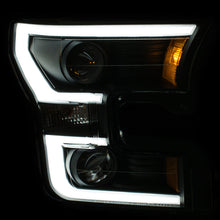 Load image into Gallery viewer, Anzo 2015-2016 Ford F-150 Projector Headlights w/ Plank Style Design Black