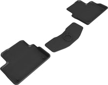 Load image into Gallery viewer, 3D MAXpider 2019-2020 Volvo S60 / V60 / 2020 V60 Cross Country Kagu 2nd Row Floormats - Black L1VV03521509