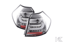 Load image into Gallery viewer, BMW 1-series E81 Coupe Chrome Clear LED Taillights Set (2007-2011)