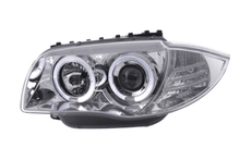 Load image into Gallery viewer, BMW 1-series E81 E82 E87 E88 Chrome Angel Eyes Headlight Set (2004 to 2011)
