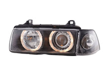 Load image into Gallery viewer, BMW 3 Series E36 Sedan Black Angel Eyes LED Headlights (1992 - 1998)