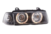 Load image into Gallery viewer, BMW 3 Series E36 Sedan Black Angel Eyes LED Headlights (1992 - 1998)
