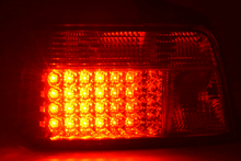 Load image into Gallery viewer, BMW 3-series E36 Sedan Chrome Clear LED Taillights Set (1991-1998)
