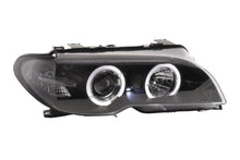 Load image into Gallery viewer, BMW 3-series E46 Coupe/Convertible Black Xenon Angel Eyes Headlights (2003-2005)