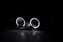 Load image into Gallery viewer, BMW 3-series E46 Coupe/Convertible Black Xenon Angel Eyes Headlights (2003-2005)