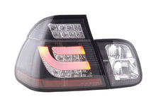 Load image into Gallery viewer, BMW 3-series E46 Sedan Black Clear LED LightBar Taillights Set (1998-2001)