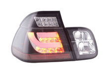 Load image into Gallery viewer, BMW 3-series E46 Sedan Black Clear LED LightBar Taillights Set (1998-2001)