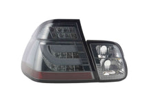 Load image into Gallery viewer, BMW 3-series E46 Sedan Chrome Smoked LED LightBar Taillights Set (1998-2001)