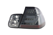 Load image into Gallery viewer, BMW 3-series E46 Sedan Chrome Smoked LED LightBar Taillights Set (1998-2001)
