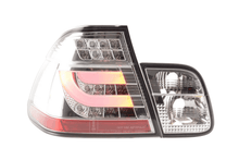 Load image into Gallery viewer, BMW 3-series E46 Sedan Chrome/Clear LED LightBar Taillights Set- Facelift (2002-2005)