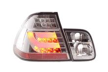 Load image into Gallery viewer, BMW 3-series E46 Sedan Chrome/Clear LED LightBar Taillights Set- Facelift (2002-2005)