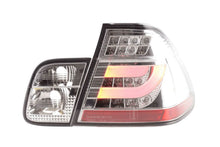 Load image into Gallery viewer, BMW 3-series E46 Sedan Chrome/Clear LED LightBar Taillights Set- Facelift (2002-2005)