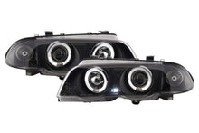 Load image into Gallery viewer, BMW 3-series E46 Sedan/Touring Black Angel Eyes Headlight Set (1998-2001)