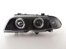 Load image into Gallery viewer, BMW 3-series E46 Sedan/Touring Black Angel Eyes Headlight Set (1998-2001)
