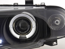 Load image into Gallery viewer, BMW 3-series E46 Sedan/Touring Black Angel Eyes Headlight Set (1998-2001)
