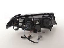 Load image into Gallery viewer, BMW 3-series E46 Sedan/Touring Black Angel Eyes Headlight Set (1998-2001)