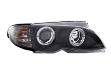 Load image into Gallery viewer, BMW 3-series E46 Sedan/Touring Black Angel Eyes Headlight Set (2002-2005)