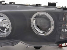 Load image into Gallery viewer, BMW 3-series E46 Sedan/Touring Black Angel Eyes Headlight Set (2002-2005)