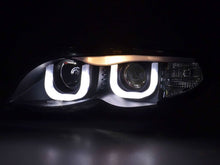Load image into Gallery viewer, BMW 3-series E46 Sedan/Touring Black "U Eye"  Headlights (2002-2005)