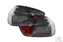 Load image into Gallery viewer, BMW 3-Series E90 Sedan Chrome/Smoked LED Bar Taillights(2005-2008)