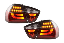 Load image into Gallery viewer, BMW 3-Series E90 Sedan Red/Black LED Taillights (2005-2008)
