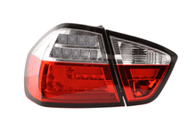 Load image into Gallery viewer, BMW 3-Series E90 Sedan Red/Clear LED Bar Taillights (2005-2008)