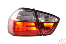 Load image into Gallery viewer, BMW 3-Series E90 Sedan Red/Clear LED Bar Taillights (2005-2008)