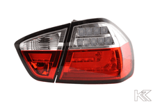 Load image into Gallery viewer, BMW 3-Series E90 Sedan Red/Clear LED Bar Taillights (2005-2008)