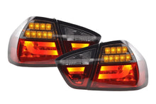 Load image into Gallery viewer, BMW 3-Series E90 Sedan Red/Smoked LED Bar Taillights (2005-2008)