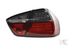 Load image into Gallery viewer, BMW 3-Series E90 Sedan Red/Smoked LED Bar Taillights (2005-2008)
