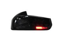 Load image into Gallery viewer, BMW 3 Series F30 F35 F80 Black Dragon Scale LED Tail Lights (2012-2019)