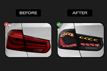 Load image into Gallery viewer, BMW 3 Series F30 F35 F80 Black Dragon Scale LED Tail Lights (2012-2019)