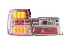 Load image into Gallery viewer, BMW 5-series E34 Chrome Clear LED Taillights Set (1988-1994)