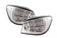 Load image into Gallery viewer, BMW 5-series E60 Sedan Chrome Clear LED Taillights Set (2004-2007)