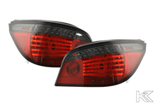 Load image into Gallery viewer, BMW 5-Series E60 Sedan Red/Smoke LED Taillights (2007-2009)