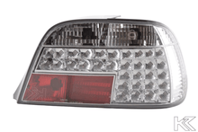 Load image into Gallery viewer, BMW 7-series E38 Chrome Clear LED Taillights Set (1995-2002)