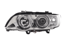 Load image into Gallery viewer, BMW X5 E53 Chrome Angel Eyes LED Headlight Set (1998-2002)