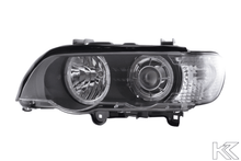 Load image into Gallery viewer, BMW X5 (Type E53) Black OE+ Angel Eyes Headlights - (2000-2003)